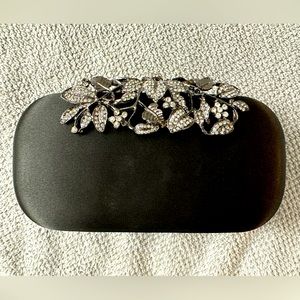 Black and silver evening bag